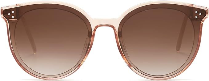 SOJOS Classic Oversized Round Sunglasses Womens Mens Trendy Large UV400 Sunnies SJ2068 | Amazon (US)