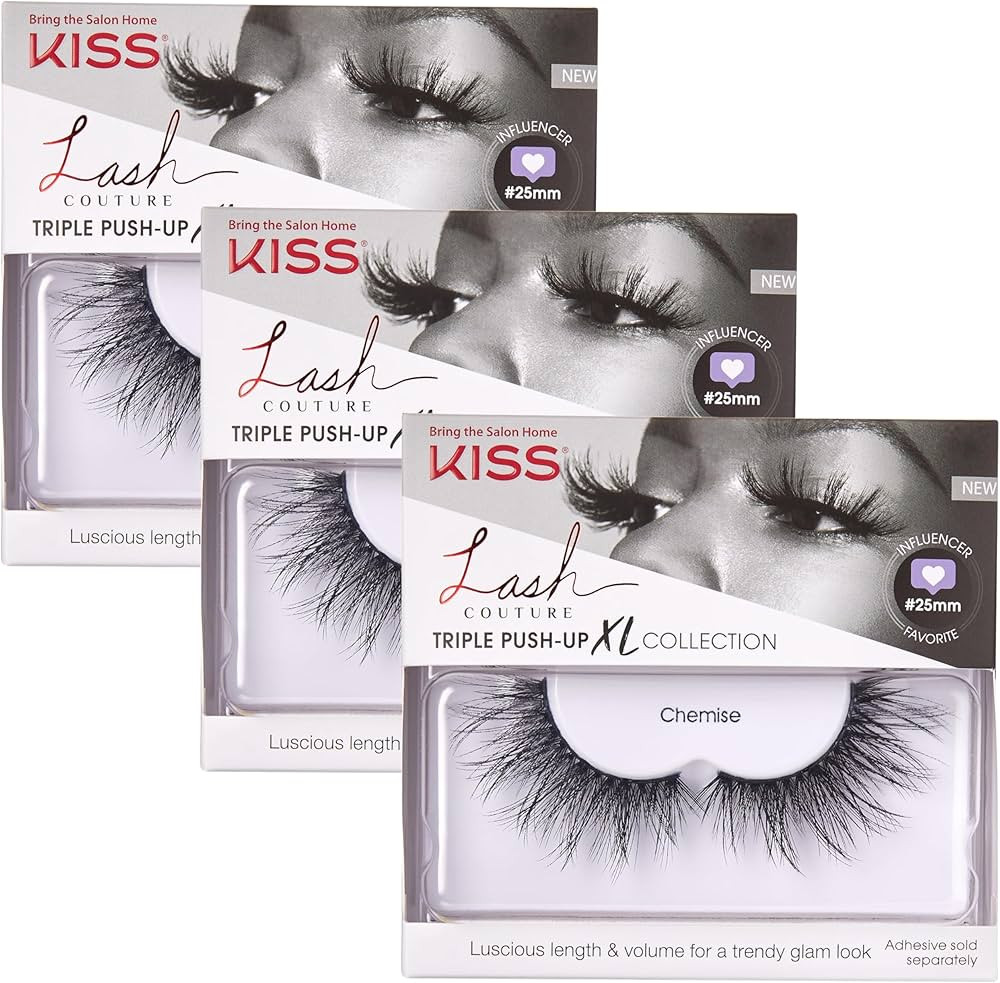 KISS Lash Couture Triple Push-up False Eyelashes, Halloween 02', Includes, Contact Lens Friendly,... | Amazon (US)