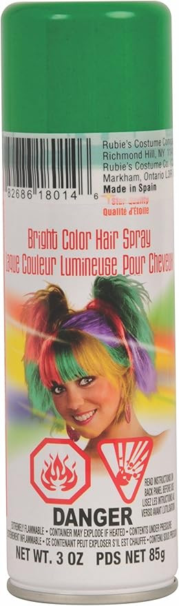 Rubie's Bright Color Hairspray, Green | Amazon (US)