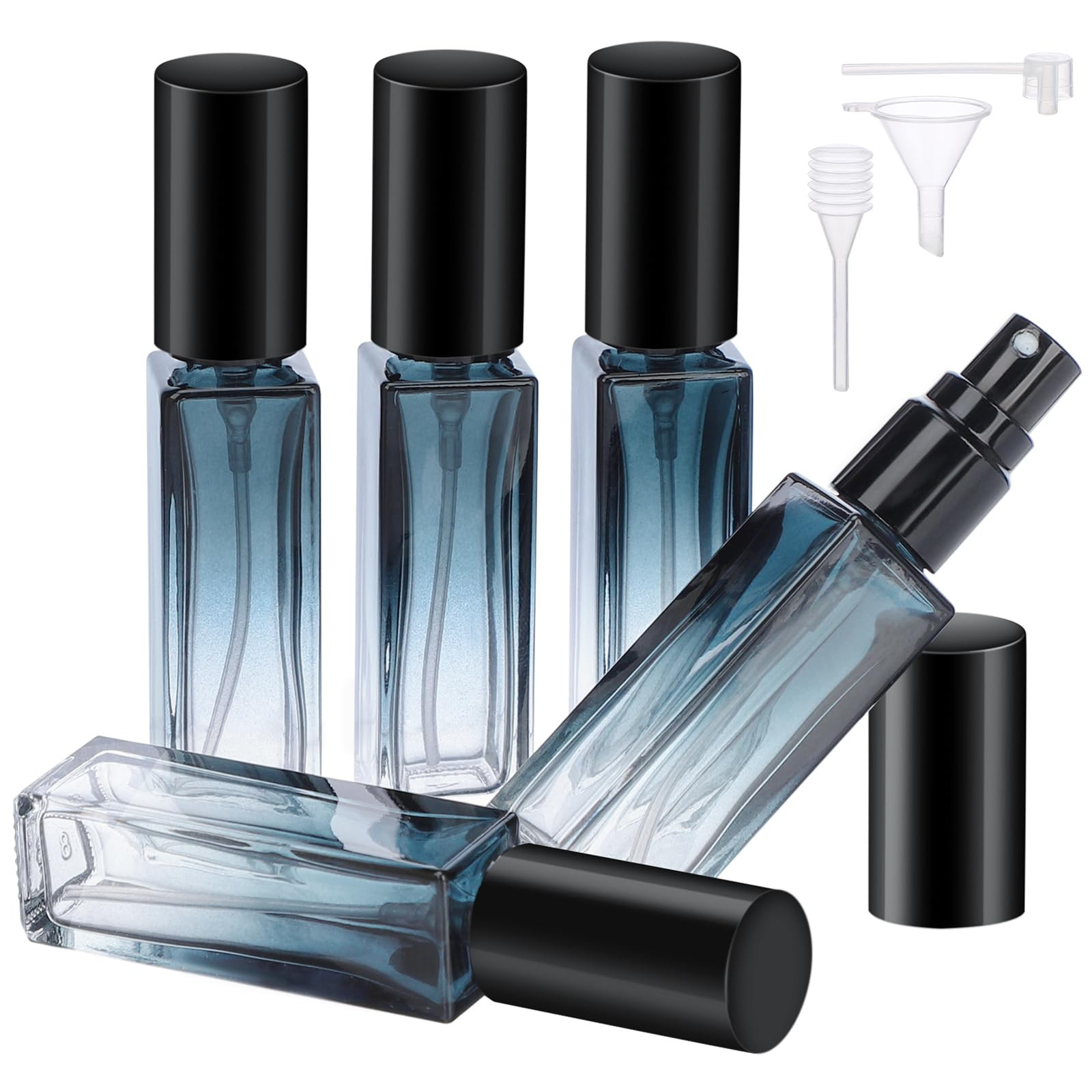 Segbeauty Travel Perfume Bottle Refillable, 5pcs 10ML Mini Glass Perfume Containers with Funnel a... | Amazon (US)