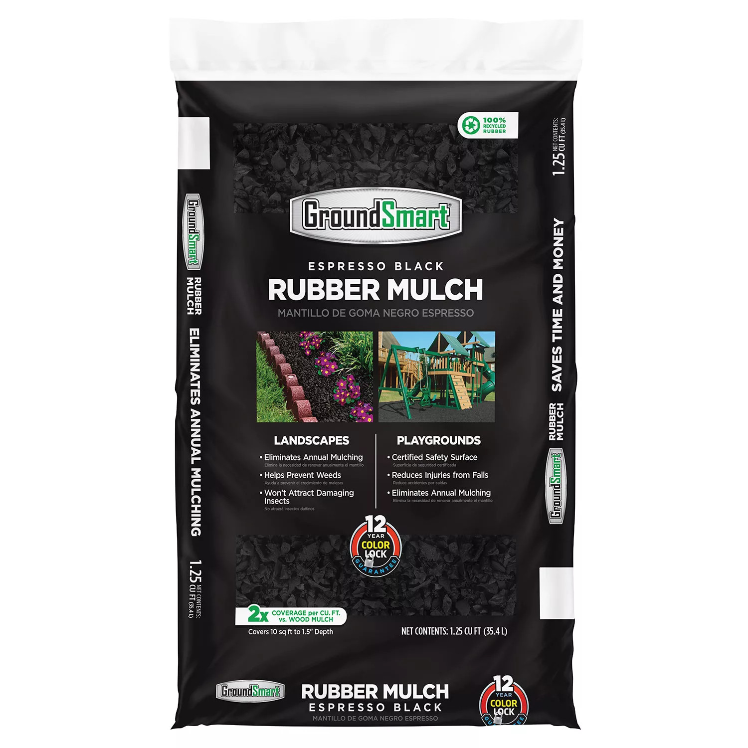 GroundSmart Rubber Mulch - Assorted Colors (1.25 cu ft Bag) | Sam's Club