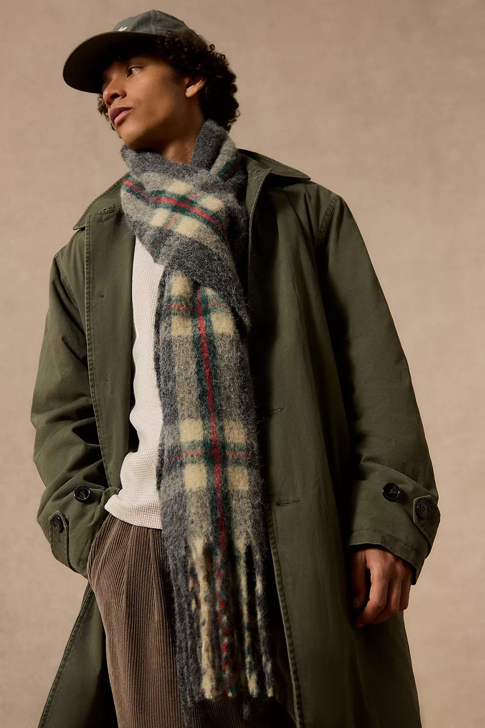 Loom Rot & Petrol Karierter Schal | Urban Outfitters (EU)