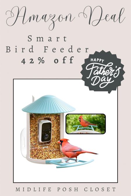 AMAZON FIND! This smart birdfeeder makes a great Father’s Day gift for the dad that likes watching & feeding the backyard birds.

#LTKSaleAlert #LTKGiftGuide #LTKMens