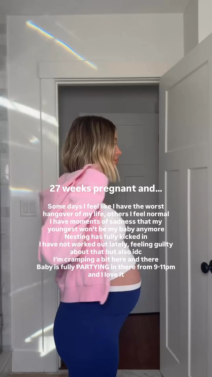 27 week bump date 🫶🏼 #pregnant #bumpdate #thirdtrimesterfeels

#LTKBump #LTKootd