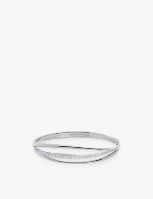 Nura Pavé18ct Yellow Gold Vermeil And Lab-Grown Diamond Bangle | Selfridges