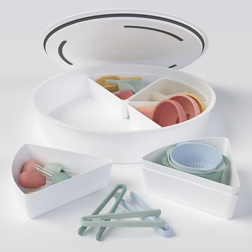 Inspire My Play Explorer Bundle - Tuff Tray Sensory Table - Sensory Bin with Lid and Removable Storage Inserts | Amazon (US)