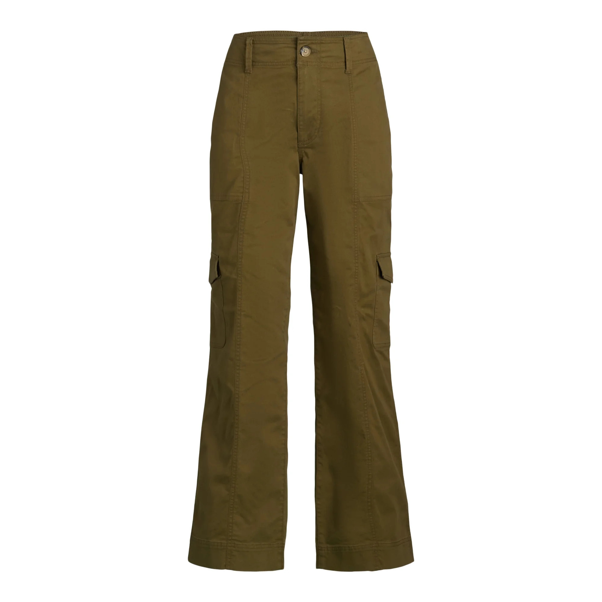 Free Assembly Women's Straight Leg Cargo Pants, 30” Inseam, Sizes 0-20 - Walmart.com | Walmart (US)