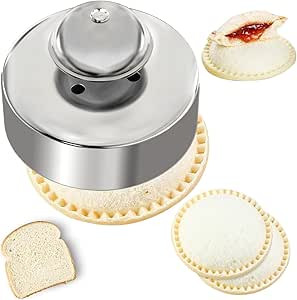 Sandwich Cutter, Uncrustables Sandwich Maker 3.5In Cookies Cutter 304 Stainless Steel, Jelly Sand... | Amazon (US)