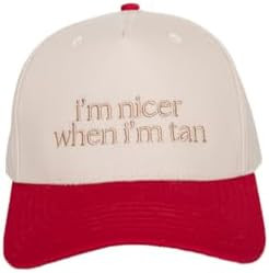 KATYDID I’m Nicer When I’m Tan Vintage Hat - Two-Toned Trucker Hat - Embroidered Vintage Base... | Amazon (US)