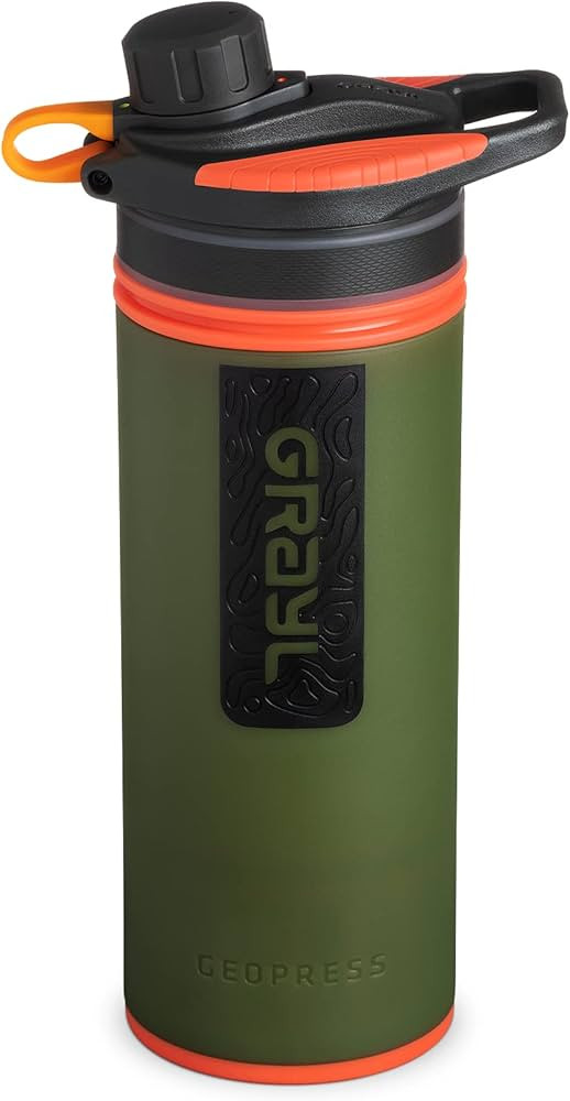 GRAYL GeoPress 24 oz Water Purifier Bottle - Filter for Hiking, Camping, Survival, Travel | Amazon (US)
