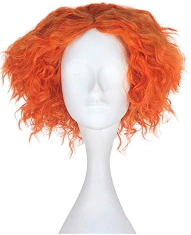 Amazon.com : Short Curly Orange Wig | Short Fluffy and Layered Orange Curly Wig : Beauty & Person... | Amazon (US)