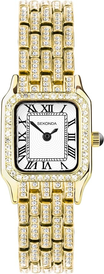 Sekonda Classic Monica Ladies 22mm Quartz Watch in White with Analogue Display, and Alloy Strap | Amazon (US)