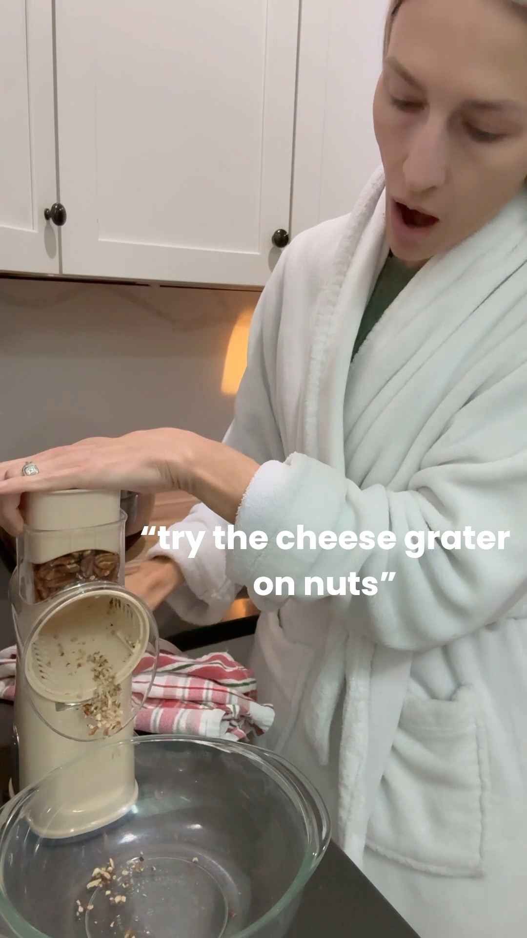 Best kitchen gadget of 2025! The rotary cheese grater does so much more than grate cheese. So happy a follower told me to try it on pecans! Saves so much time. Perfect gift! 

#LTKHoliday #LTKGiftGuide #LTKHome