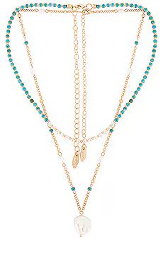 Ettika Pearl Necklace Set in Turquoise from Revolve.com | Revolve Clothing (Global)