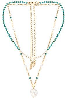 Ettika Pearl Necklace Set in Turquoise from Revolve.com | Revolve Clothing (Global)