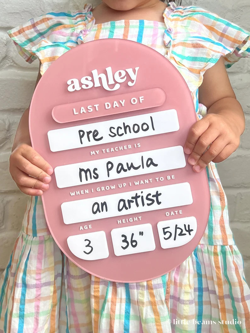 First Day of School Sign|back to School Sign|personalized School Sign|kindergarten First Day of S... | Etsy (Global)