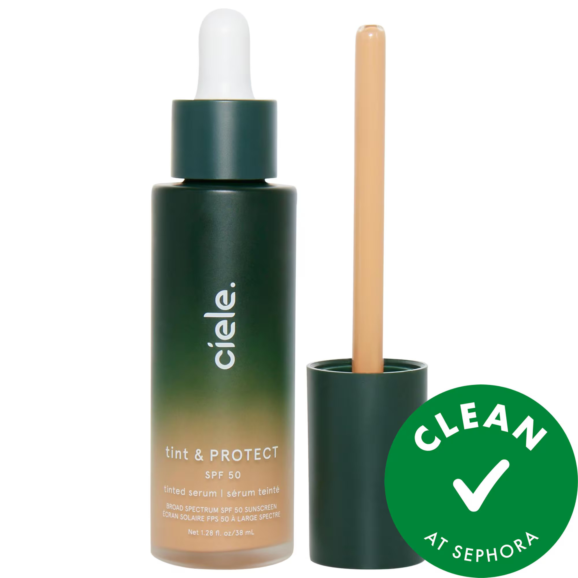ciele tint & PROTECT medium coverage serum foundation with SPF 50+ 07 Tan 1.28 oz | Sephora (US)
