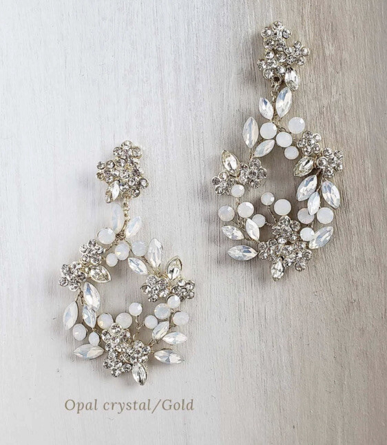 NWT BHLDN Opal Crystal Teardrop Earrings By Twigs & Honey Kota Chandelier  | eBay | eBay US