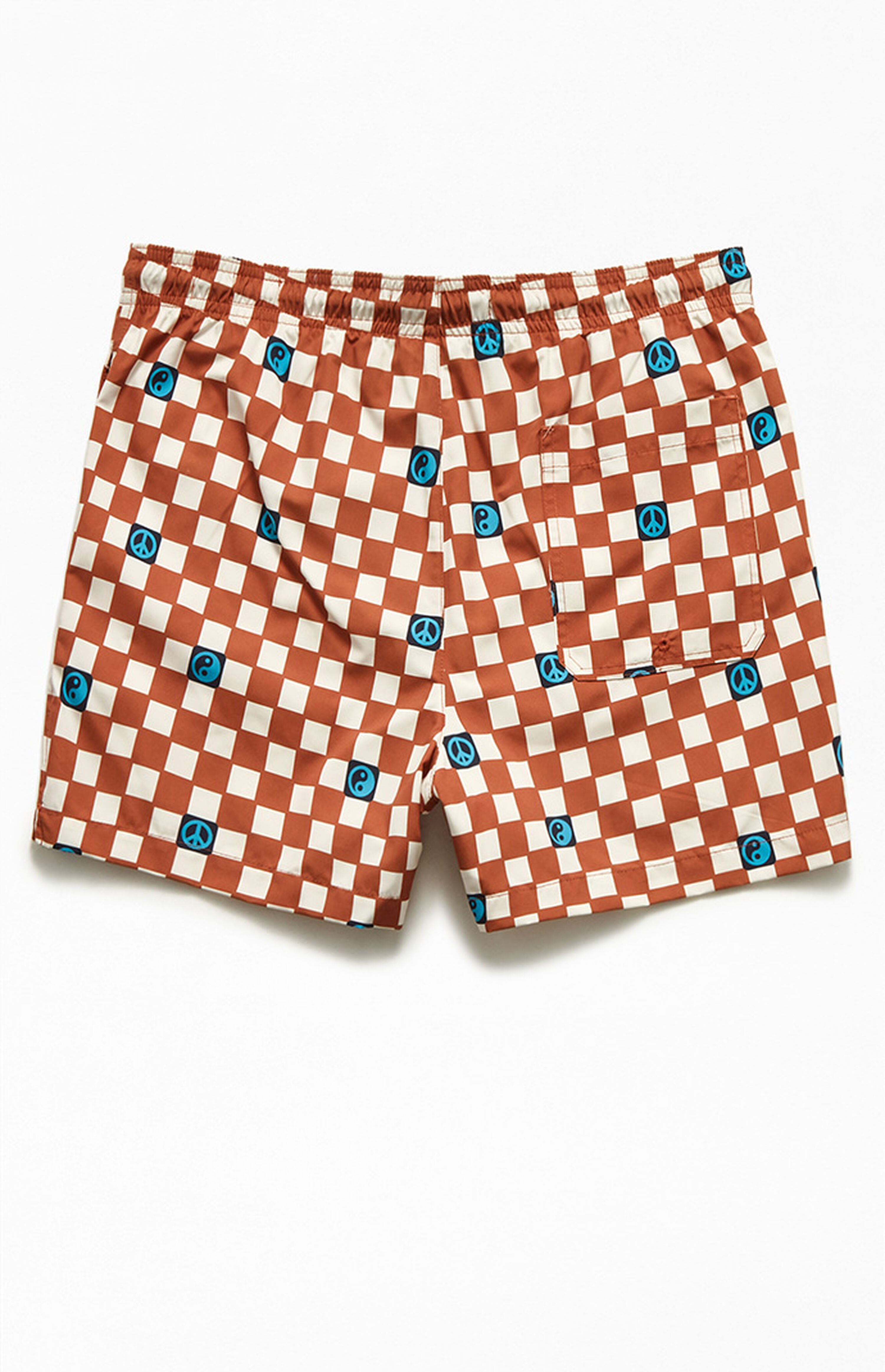 PacSun Checkered 15" Swim Trunks | PacSun | PacSun
