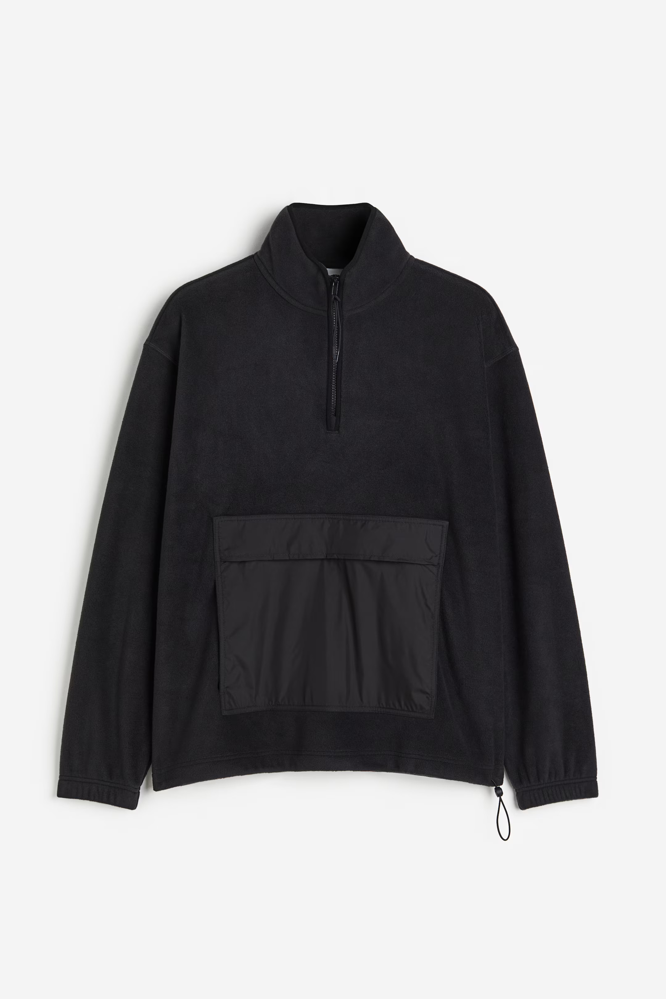 Loose Fit Fleece Sweatshirt - Black - Men | H&M US | H&M (US + CA)