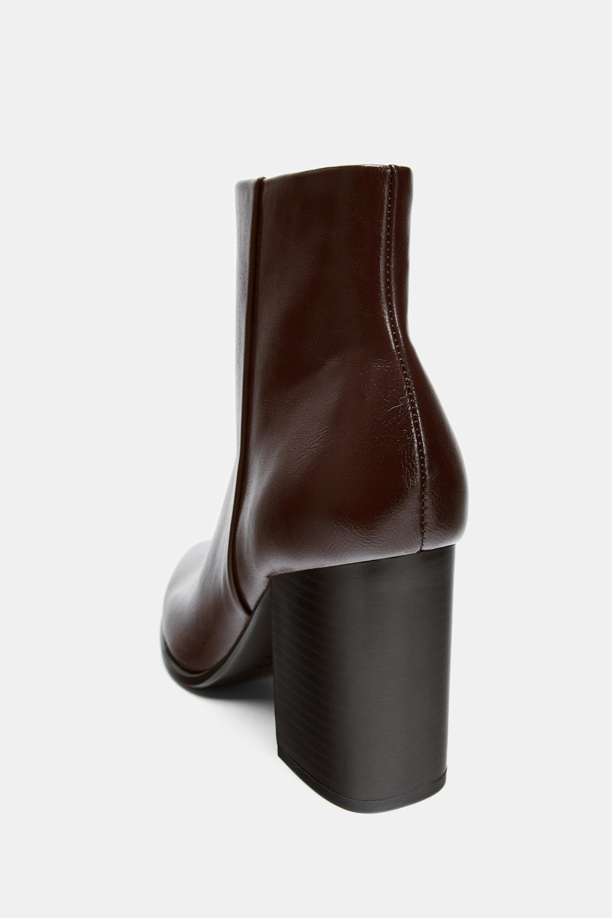 WIDE HEEL ANKLE BOOTS | Zara US