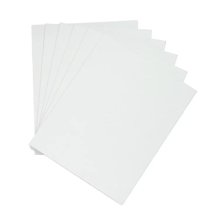 Studio Canvas Panel, 100% Cotton Acid Free White Canvas, 8"X10", 6 Pieces, Vendor Labelling, Grea... | Walmart (US)