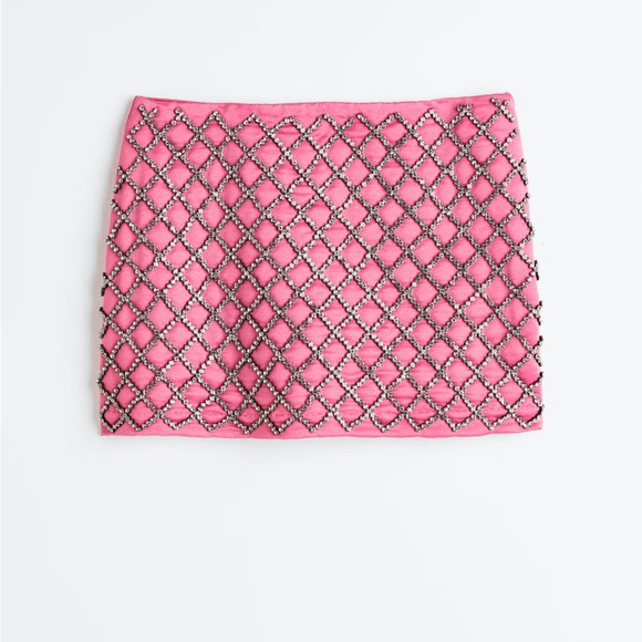 NWT H&M Pink BeadeD Skirt | Poshmark
