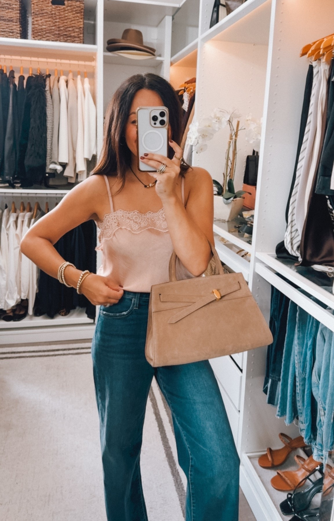 Target lace cami under $30
I sized up for a blousy fit. 
The color on the model looks more pink but it’s a blush color 

#LTKOver40 #LTKFindsUnder50