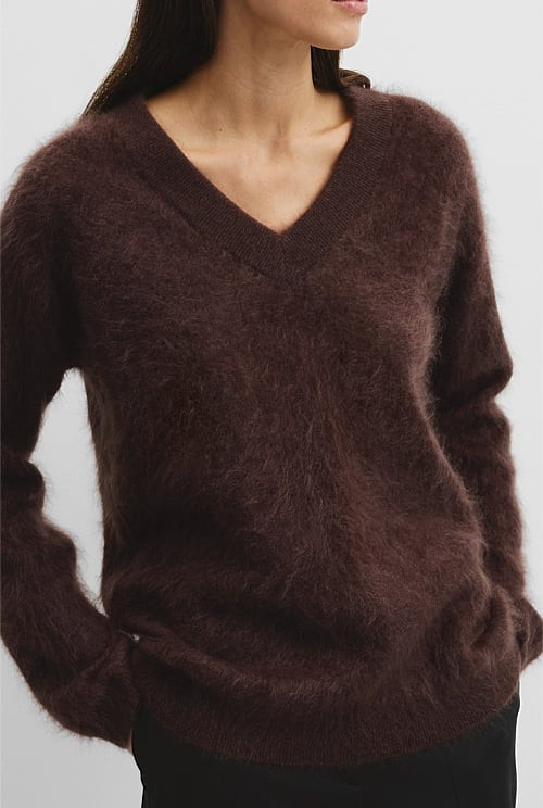 Cashmere V-Neck Knit | Country Road
