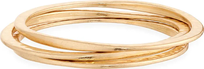 Set of 3 Hammered Bangles | Nordstrom