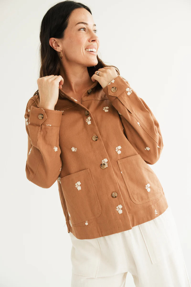 Abby Floral Jacket | Carly Jean Los Angeles