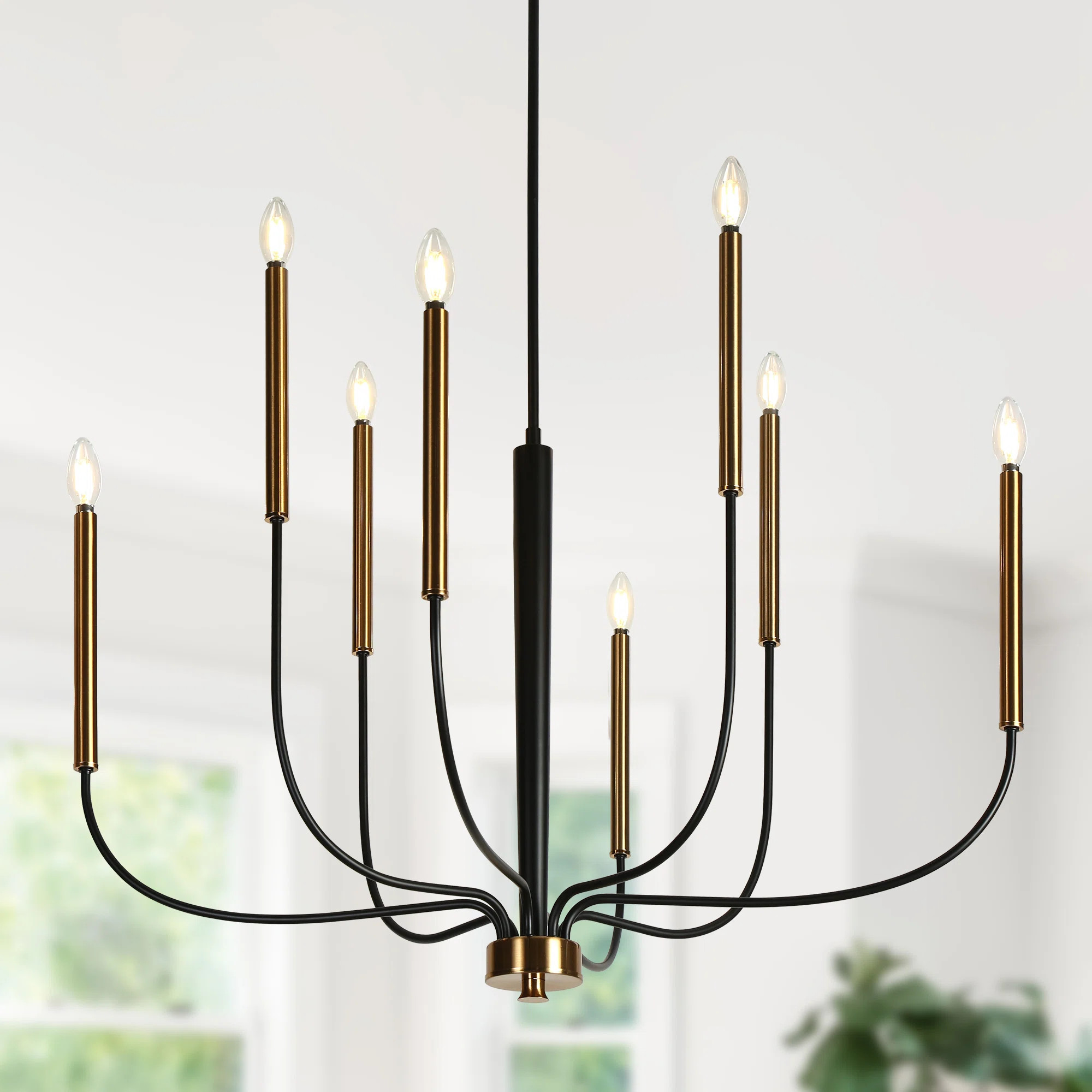 Jacinta 8 - Light Dimmable Large 37" Modern Classic / Traditional Dining Room Chandelier | Wayfair North America