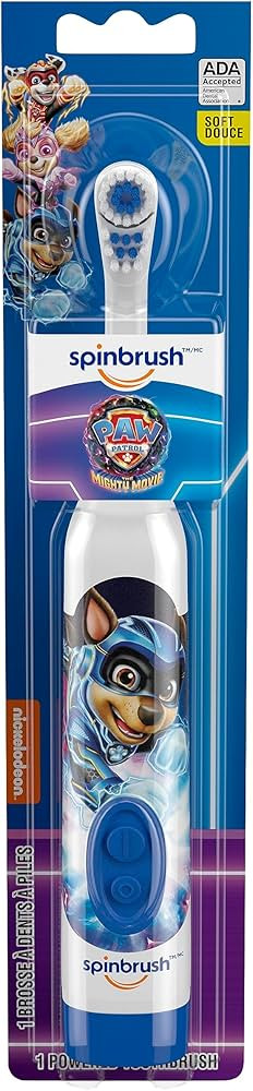 Spinbrush PAW Patrol Kid’s Electric Battery Toothbrush, Soft, 1 ct, Character May Vary | Amazon (US)