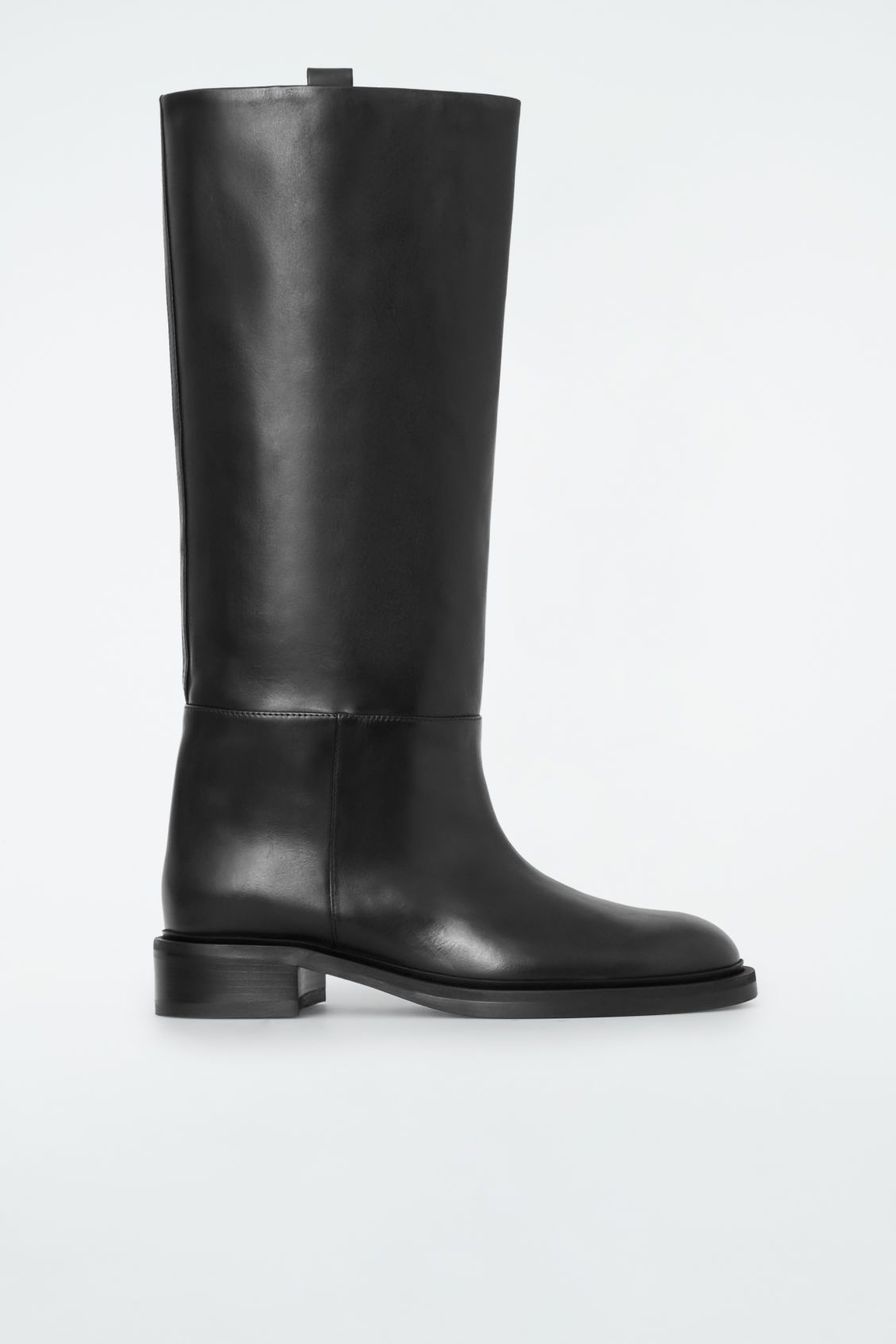 LEATHER RIDING BOOTS - BLACK - Shoes - COS | COS (US)