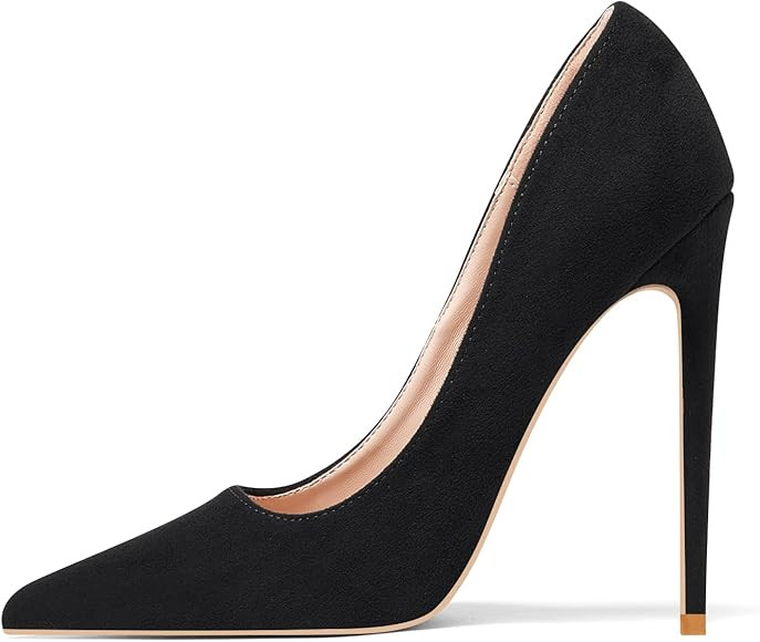 Elisabet Tang High Heels, Women Pumps Pointed Toe Stilettos 4.7 inch/12cm Sexy Heels Party Shoes | Amazon (US)