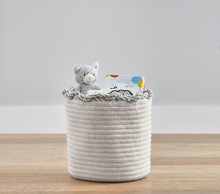 Twist Lock Wool Blend Basket | Pottery Barn Kids
