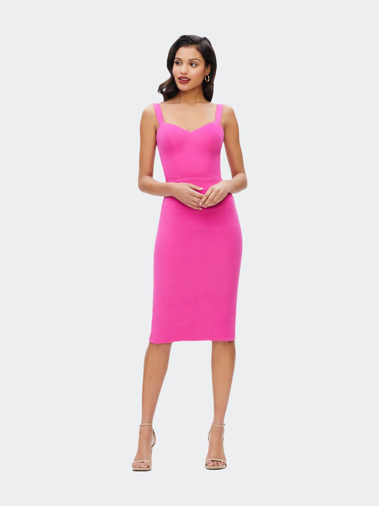 Dress The Population Nicole Dress - Bright Fuchsia | Verishop