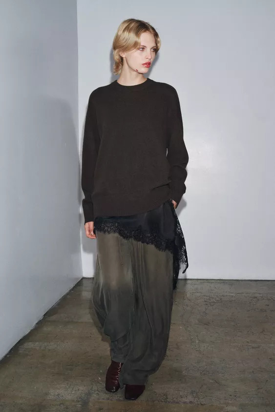 100% WOOL OVERSIZE SWEATER | Zara UK