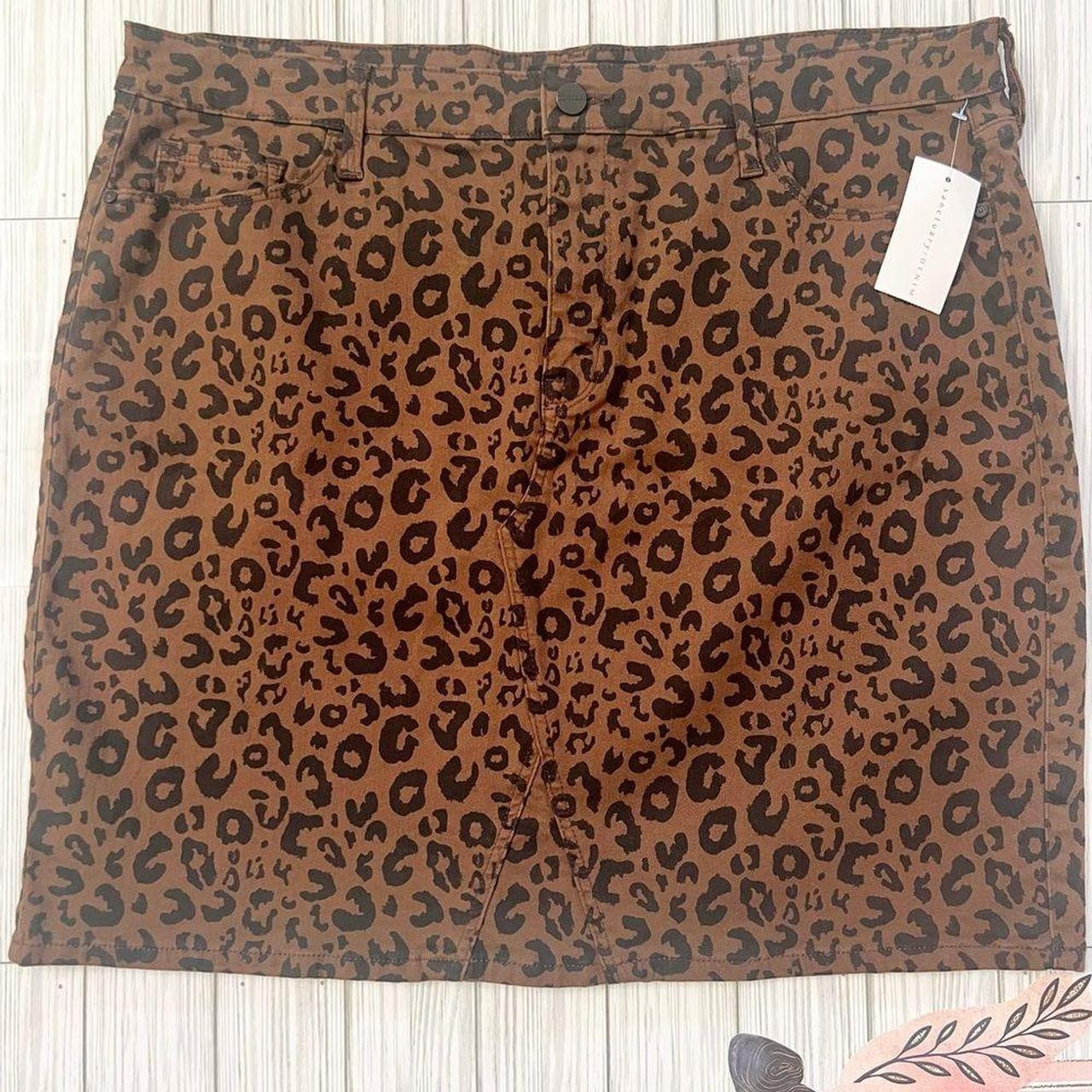 Sanctuary Women's Skirt - Brown/Cream - 33 | Depop US