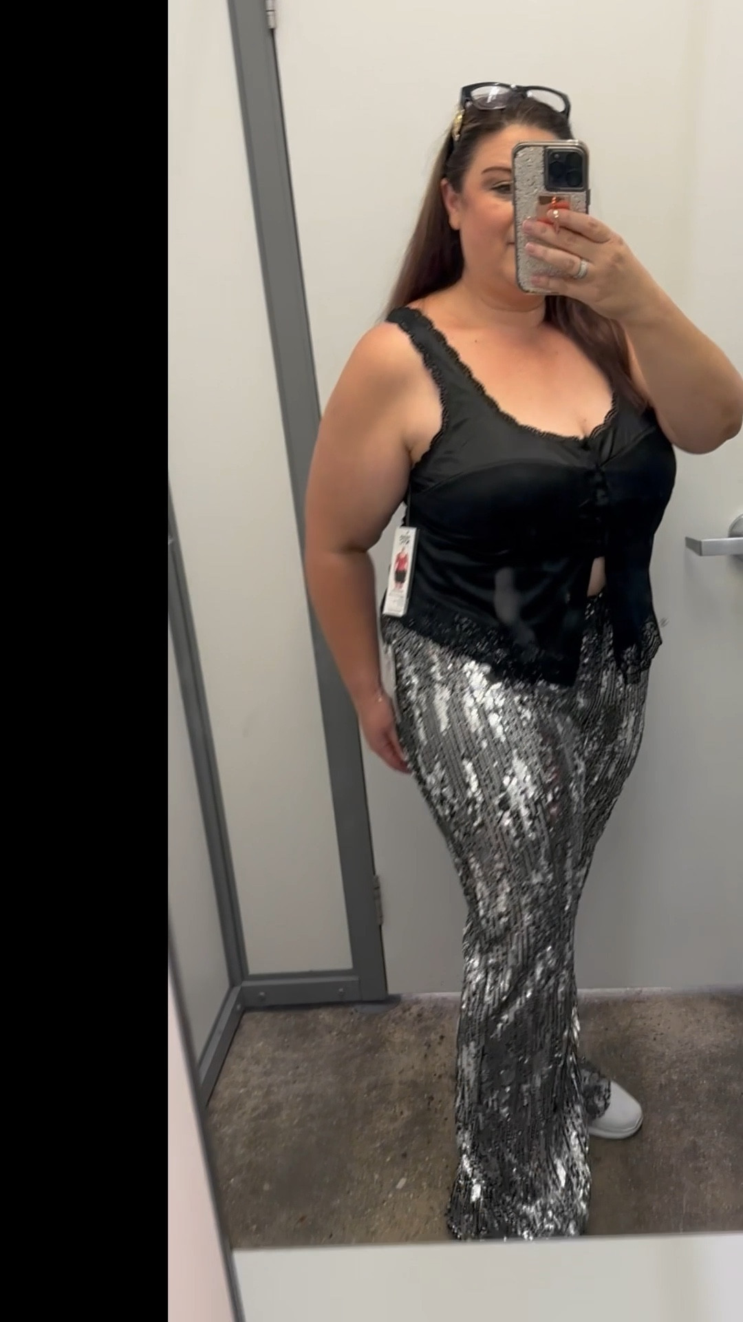 These sparkly sequin pants are serving holiday cheer with a side of comfort! They are completely stretchy making them the perfect BFF to eat dinner in and go dancing afterwards. (For reference I am 5'4, normally a sz18) but I did go up a size to a 20 or XXL in both the pants & shirt. I think because they are from the juniors section so they ran a bit small. 






#plussizeholidayoutfits #size20 #plussizeholidaylooks #holidayoutfits #plussizepants #nyeoutfits #sequinpants  #christmasoutfit #formalpants #sequinstyle 
#walmartcreator #walmartstyle 

#LTKHoliday #LTKSeasonal #LTKPlusSize