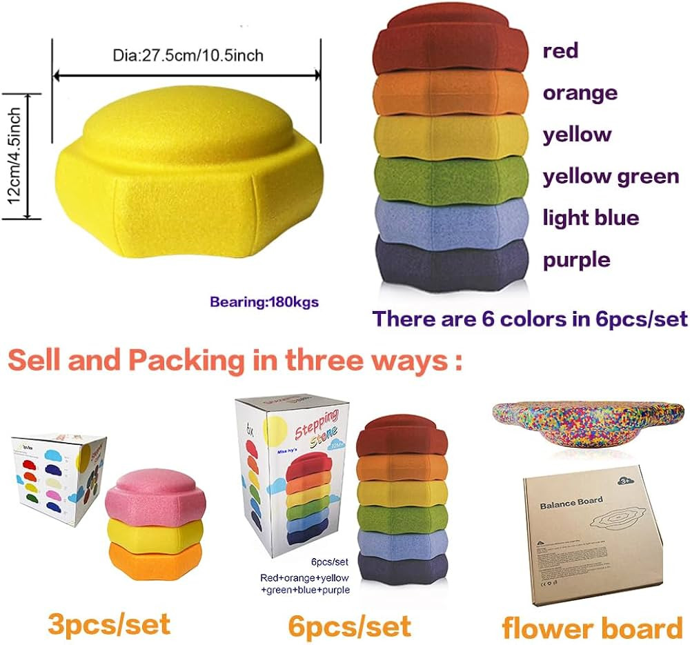 Balance Stepping Stones for Kids, Toddler Stepping Stones,Stepping Stones for Toddlers,Sensory St... | Amazon (US)