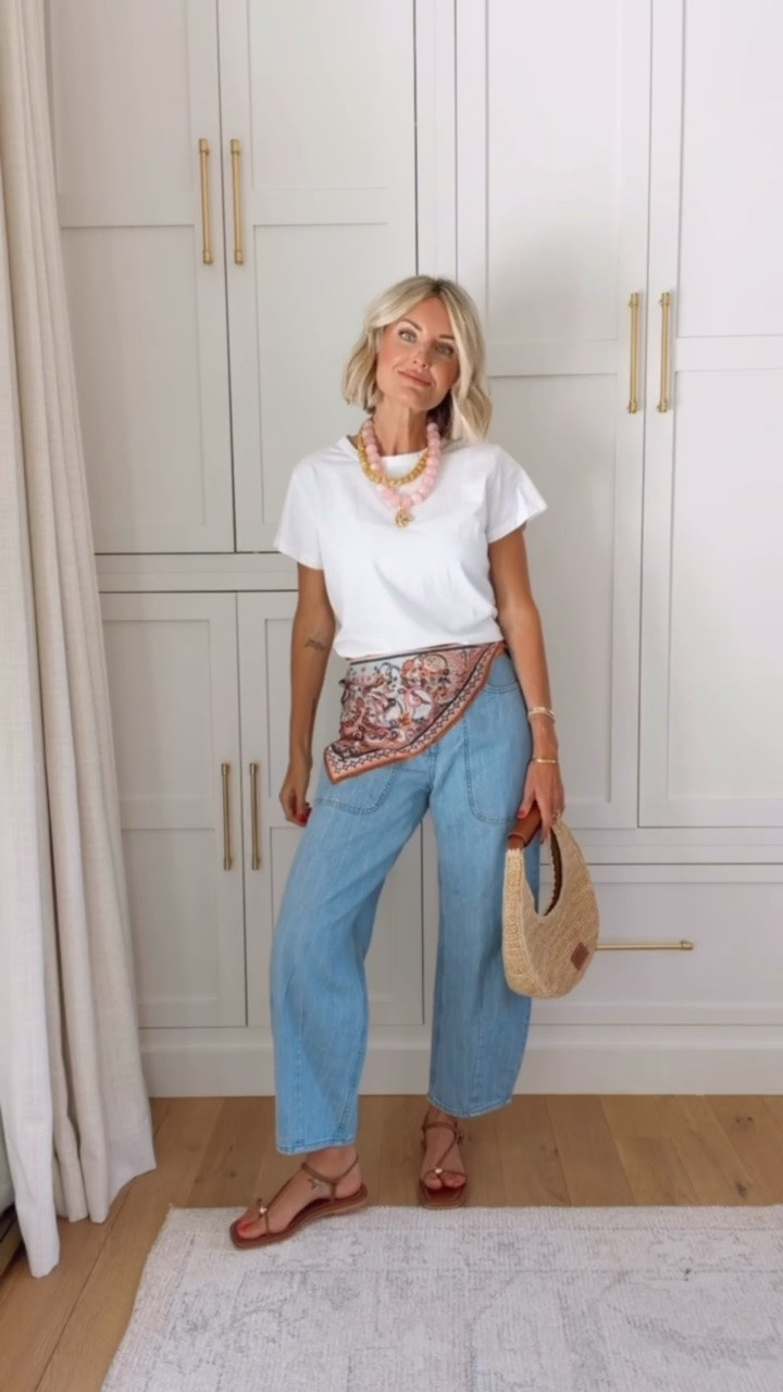 Endless ways to style these closet staples with fun accessories 💕 wearing S/4.

Loverly Grey, Target find, Target fashion, white tee outfit, barrel jeans outfit, barrel denim outfit, summer fashion, summer outfit ideas

#LTKootd #LTKSeasonal