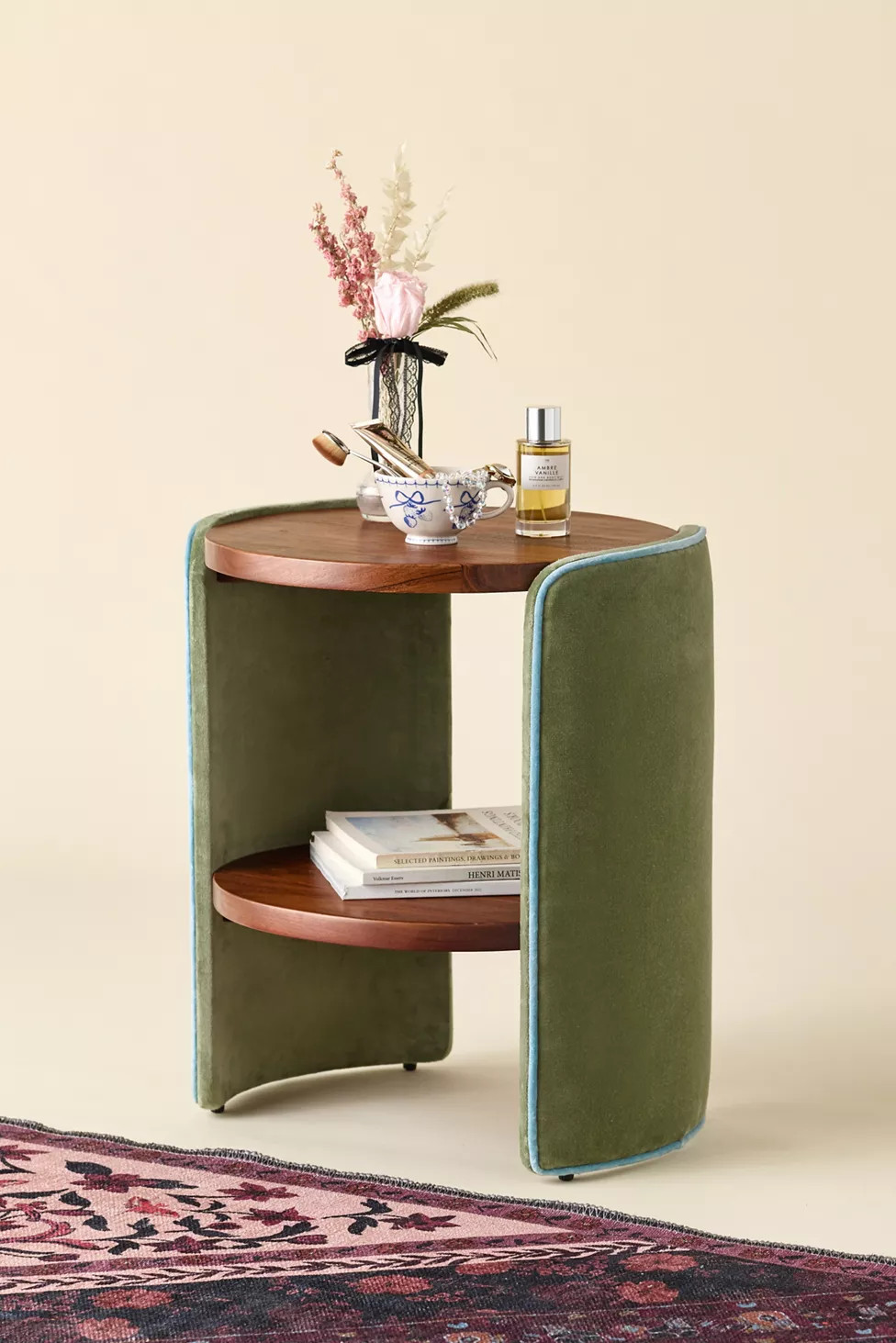 Jane Round Upholstered Storage Nightstand | Urban Outfitters (US and RoW)