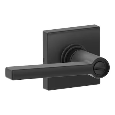 Dexter by Schlage  Dexter Solstice-Collins Matte Black Universal Privacy Door Handle | Lowe's