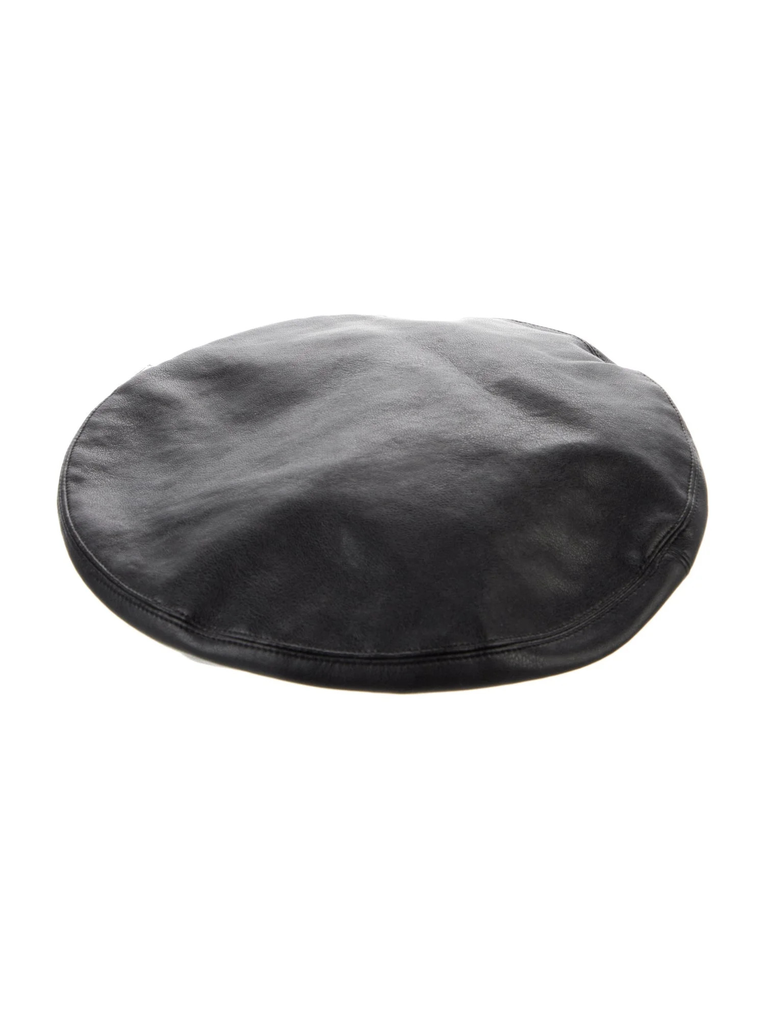 Solid Faux Leather Beret | The RealReal