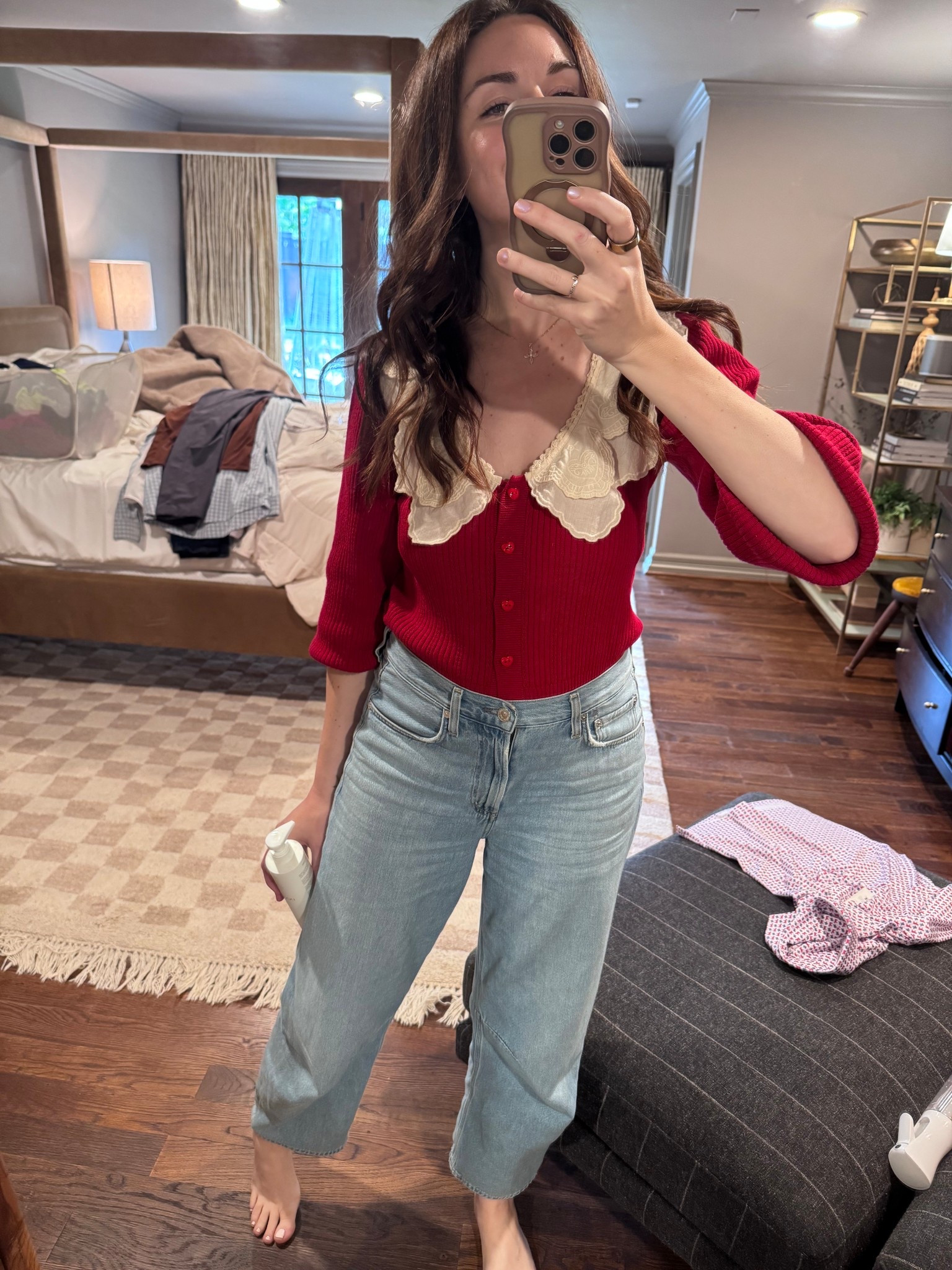 Sweetest spring cardigan and comfiest jeans in the game 

#LTKmomlife #LTKSeasonal #LTKHome