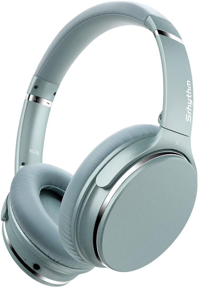 Srhythm NC25 Wireless Headphones Bluetooth 5.3, Lightweight Noise Cancelling Headset Over-Ear wit... | Amazon (US)