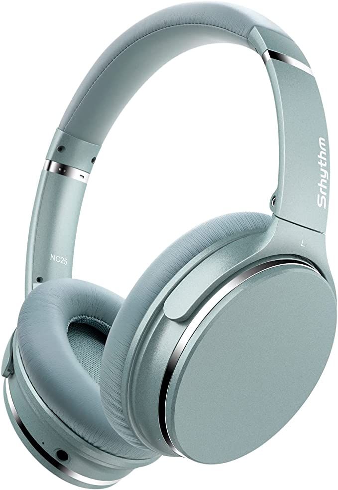 Srhythm NC25 Wireless Headphones Bluetooth 5.3, Lightweight Noise Cancelling Headset Over-Ear wit... | Amazon (US)