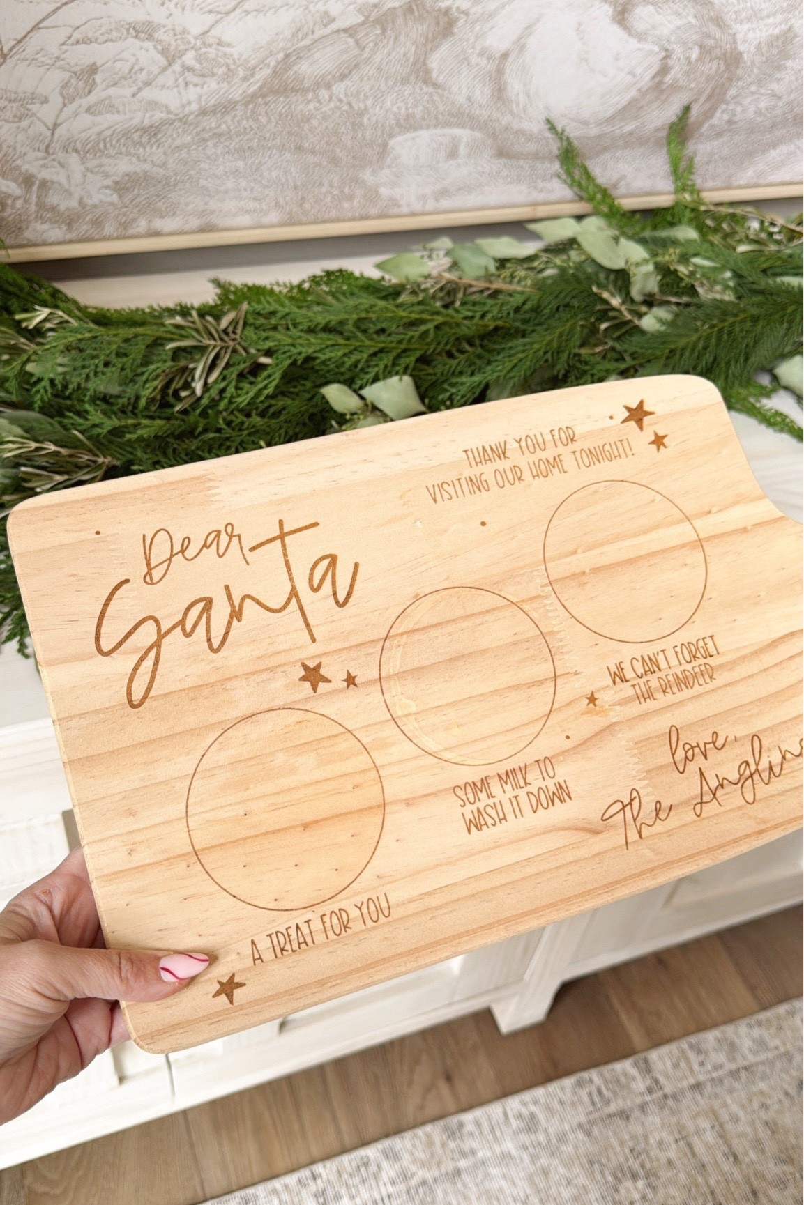 Personalized cookie board for Santa! This one we have is sold out, but linked some other very similar ones. Etsy has so many cute options if you’re looking for one!! 

#LTKSeasonal #LTKHoliday #LTKKids