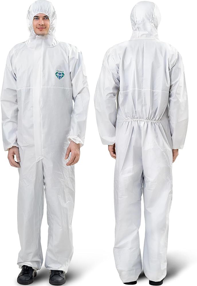 Medtecs Hazmat Suits - 6 Sizes Options Disposable Coveralls Suit, Medical Protective Coverall PPE... | Amazon (US)
